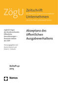 Dietrich / Tscheulin |  Akzeptanz des öffentlichen Ausgabeverhaltens | Buch |  Sack Fachmedien