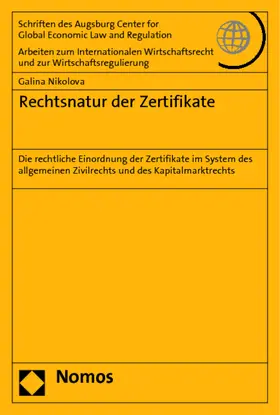Nikolova |  Rechtsnatur der Zertifikate | Buch |  Sack Fachmedien