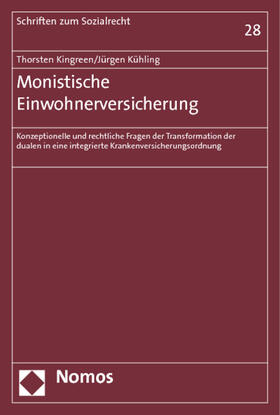 Kingreen / Kühling | Kingreen, T: Monistische Einwohnerversicherung | Buch | 978-3-8487-0627-3 | sack.de
