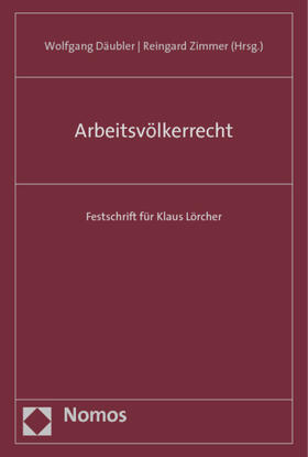 Däubler / Zimmer | Arbeitsvölkerrecht | Buch | 978-3-8487-0674-7 | sack.de