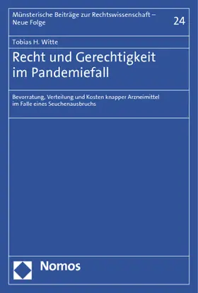 Witte |  Recht und Gerechtigkeit im Pandemiefall | Buch |  Sack Fachmedien