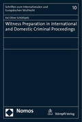 Schüttpelz |  Schüttpelz, K: Witness Preparation in International | Buch |  Sack Fachmedien