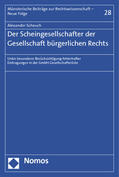 Scheuch |  Scheuch, A: Scheingesellschafter der GmBH | Buch |  Sack Fachmedien