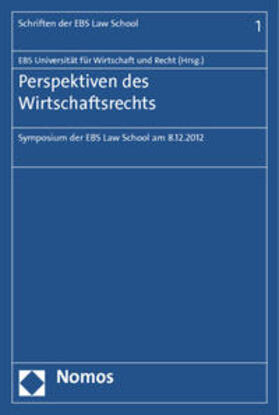 Perspektiven des Wirtschaftsrechts | Buch | 978-3-8487-0943-4 | sack.de