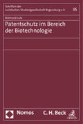 Lutz |  Patentschutz im Bereich der Biotechnologie | Buch |  Sack Fachmedien