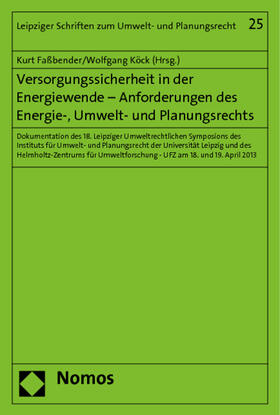 Faßbender / Köck | Versorgungssicherheit in der Energiewende | Buch | 978-3-8487-1188-8 | sack.de