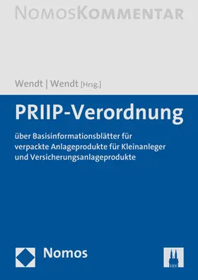 Wendt |  PRIIP-Verordnung | Buch |  Sack Fachmedien