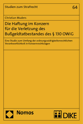 Muders | Muders, C: Haftung im Konzern/Bußgeldtatbestand | Buch | 978-3-8487-1294-6 | sack.de