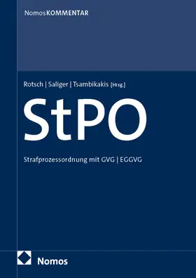 Rotsch / Saliger / Tsambikakis  |  StPO | Buch |  Sack Fachmedien