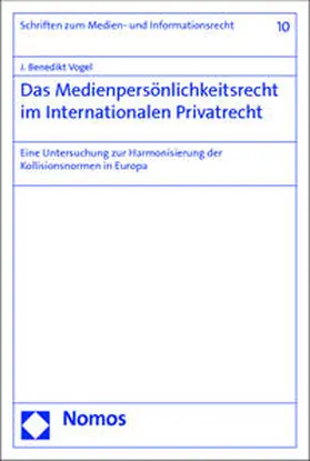 Vogel |  Das Medienpersönlichkeitsrecht im Internationalen Privatrecht | Buch |  Sack Fachmedien