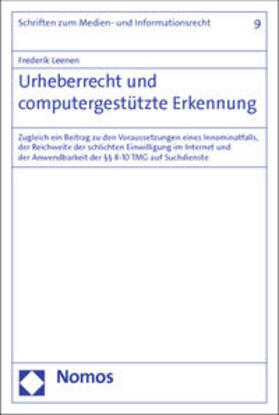 Leenen | Leenen, F: Urheberrecht und computergestützte Erkennung | Buch | 978-3-8487-1399-8 | sack.de