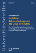 Barnitzke |  Rechtliche Rahmenbedingungen des Cloud Computing | Buch |  Sack Fachmedien