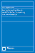 Borkenstein |  Korruptionsprävention in der öffentlichen Verwaltung durch Information | Buch |  Sack Fachmedien