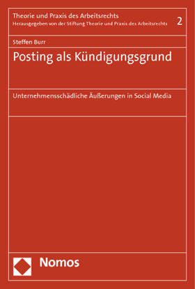 Burr | Posting als Kündigungsgrund | Buch | 978-3-8487-1564-0 | sack.de
