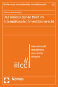 Ruthemeyer |  Ruthemeyer, T: Amicus curiae brief im Internationalen | Buch |  Sack Fachmedien