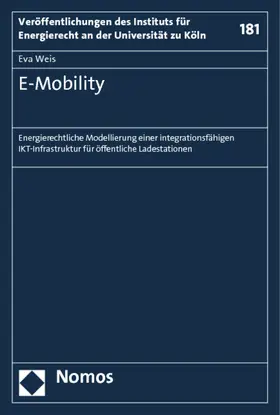 Weis |  E-Mobility | Buch |  Sack Fachmedien