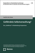 Hesse |  Hesse, J: Gefährdete Selbstverwaltung? | Buch |  Sack Fachmedien