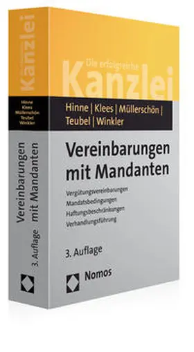 Hinne / Klees / Müllerschön |  Vereinbarungen mit Mandanten | Buch |  Sack Fachmedien