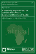 Shumba |  Shumba, T: Harmonising Regional Trade Law | Buch |  Sack Fachmedien