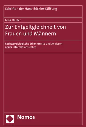 Oerder |  Zur Entgeltgleichheit von Frauen und Männern | Buch |  Sack Fachmedien