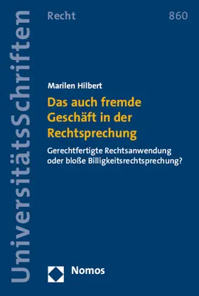 Hilbert |  Das auch fremde Geschäft in der Rechtsprechung | Buch |  Sack Fachmedien