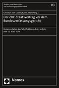 Coelln / Hain |  ZDF-Staatsvertrag vor dem Bundesverfassungsgericht | Buch |  Sack Fachmedien