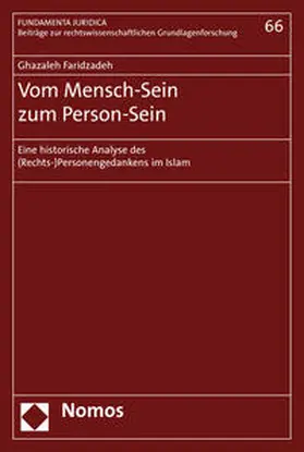 Faridzadeh |  Vom Mensch-Sein zum Person-Sein | Buch |  Sack Fachmedien