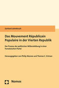 Manow / Lehmbruch / Ertman |  Das Mouvement Républicain Populaire in der Vierten Republik | Buch |  Sack Fachmedien
