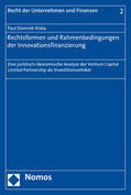 Kloka |  Kloka, P: Rechtsformen und Rahmenbedingungen der Innovations | Buch |  Sack Fachmedien