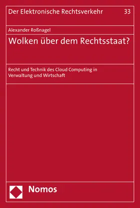 Roßnagel |  Wolken über dem Rechtsstaat? | Buch |  Sack Fachmedien