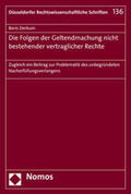 Derkum |  Derkum, B: Folgen der Geltendmachung / Rechte | Buch |  Sack Fachmedien
