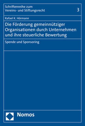 Hörmann |  Hörmann, R: Förderung gemeinnütziger Organisationen durch Un | Buch |  Sack Fachmedien