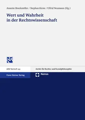 Brockmöller / Kirste / Neumann |  Wert und Wahrheit in der Rechtswissenschaft | Buch |  Sack Fachmedien
