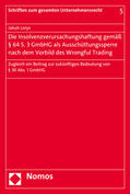 Lorys |  Lorys, J: Insolvenzverursachungshaftung gemäß § 64 S. 3 GmbH | Buch |  Sack Fachmedien