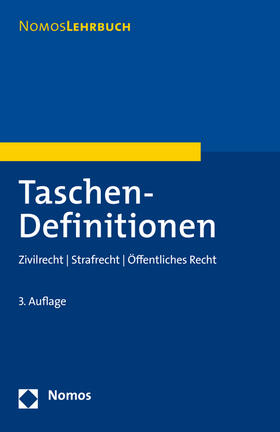 Nomos | Taschen-Definitionen | Buch | 978-3-8487-2601-1 | sack.de