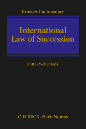 Dutta / Weber | International Law of Succession | Buch | 978-3-8487-2743-8 | sack.de
