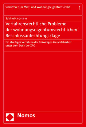 Hartmann | Hartmann, S: Verfahrensrechtliche Probleme der wohnungseigen | Buch | 978-3-8487-2748-3 | sack.de