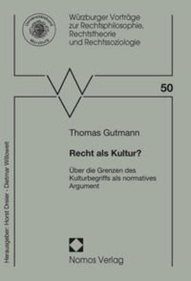 Gutmann | Recht als Kultur? | Buch | 978-3-8487-2766-7 | sack.de