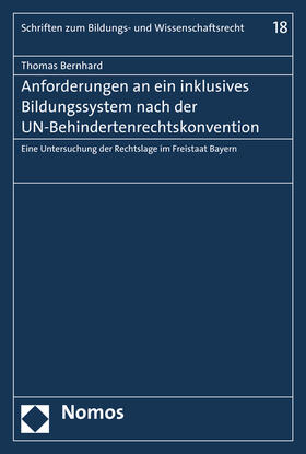 Bernhard | Bernhard, T: Anforderungen an ein inklusives Bildungssystem | Buch | 978-3-8487-2850-3 | sack.de