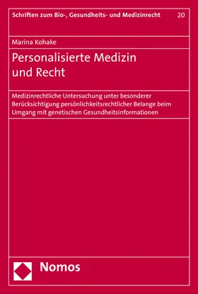 Kohake | Personalisierte Medizin und Recht | Buch | 978-3-8487-2925-8 | sack.de