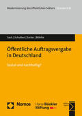 Sack / Schulten / Sarter |  Öffentliche Auftragsvergabe in Deutschland | Buch |  Sack Fachmedien