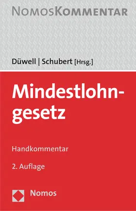 Düwell / Schubert |  Mindestlohngesetz | Buch |  Sack Fachmedien