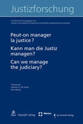 Emery / De Santis / Hertig |  Emery, Y: Peut-on manager la justice? | Buch |  Sack Fachmedien