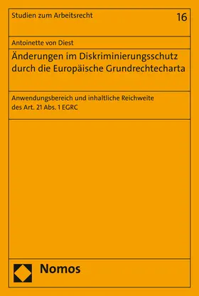 Diest |  Diest, A: Änderungen im Diskriminierungsschutz durch die Eur | Buch |  Sack Fachmedien