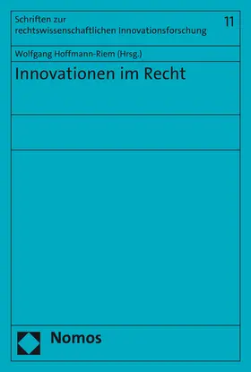 Hoffmann-Riem |  Innovationen im Recht | Buch |  Sack Fachmedien