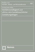 Klein-Wiele |  Klein-Wiele, C: Verhältnismäßigkeit und ultima ratio | Buch |  Sack Fachmedien