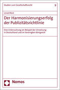 Bock |  Bock, L: Harmonisierungserfolg der Publizitätsrichtlinie | Buch |  Sack Fachmedien