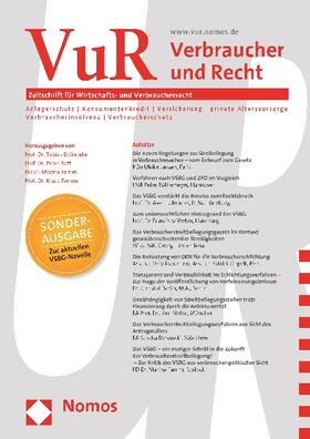 Brönneke / Rott / Tamm | Verbraucher und Recht (VuR) | Buch | 978-3-8487-3211-1 | sack.de