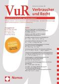 Brönneke / Rott / Tamm |  Verbraucher und Recht (VuR) | Buch |  Sack Fachmedien