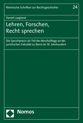 Laagland |  Lehren, Forschen, Recht sprechen | Buch |  Sack Fachmedien